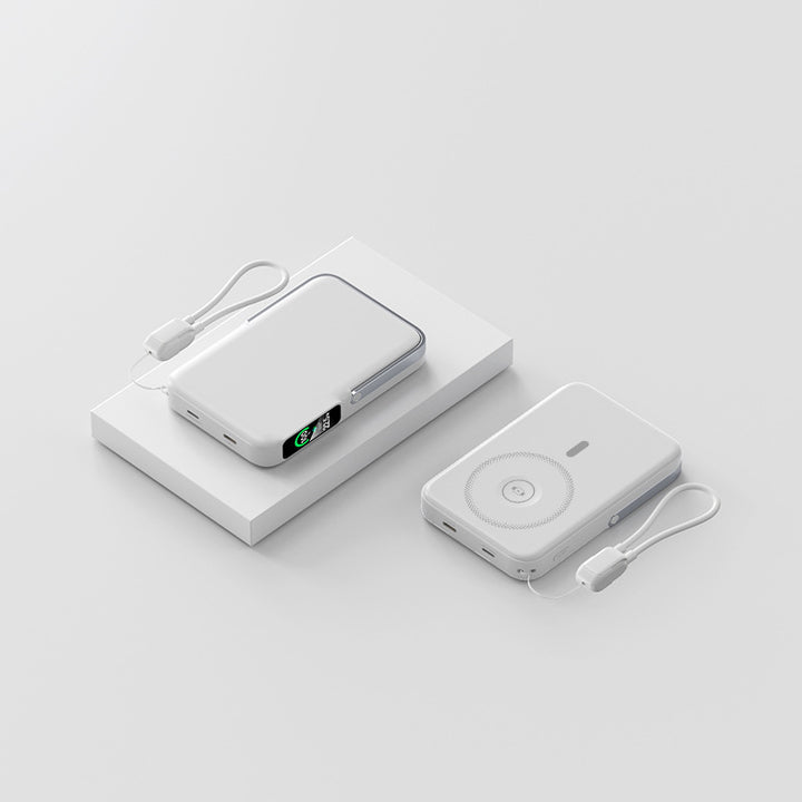 Ultralett Powerbank med integrert LED-skjerm og hurtigladefunksjon Skanto