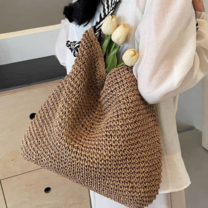 Trendy Makramee-Tote med Lekne Detaljer Skanto