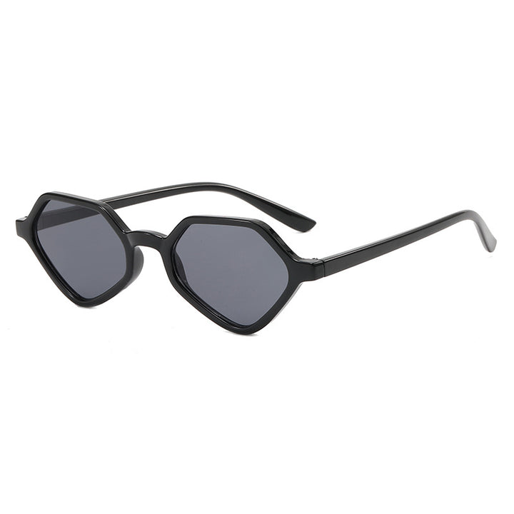 Dame Geometrisk Design-solbrille med speilte glass Skanto