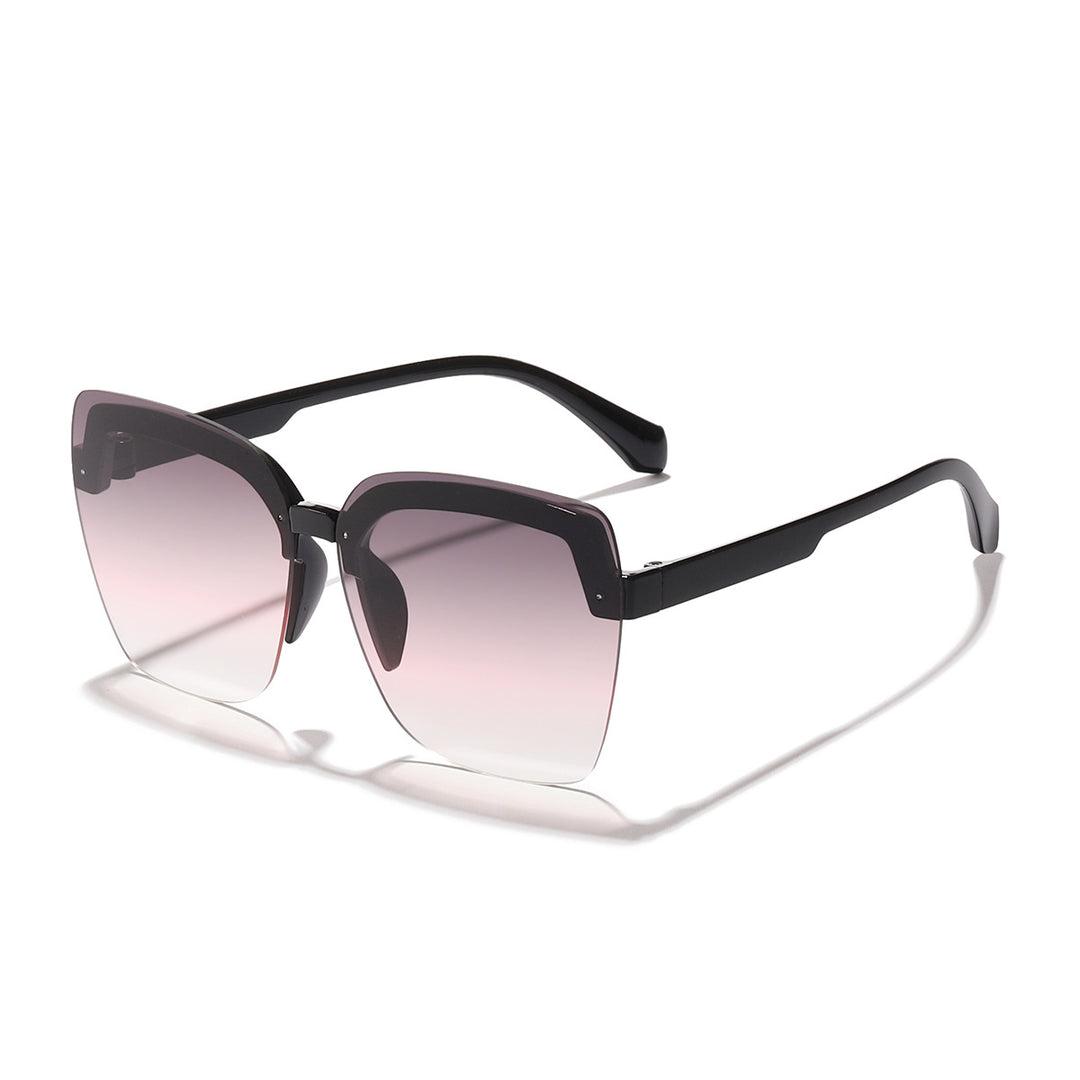 Dame moteriktig oversized solbriller med innovativt design Skanto