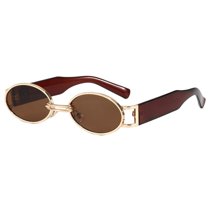 Dame moteriktig solbrille i oval design Skanto