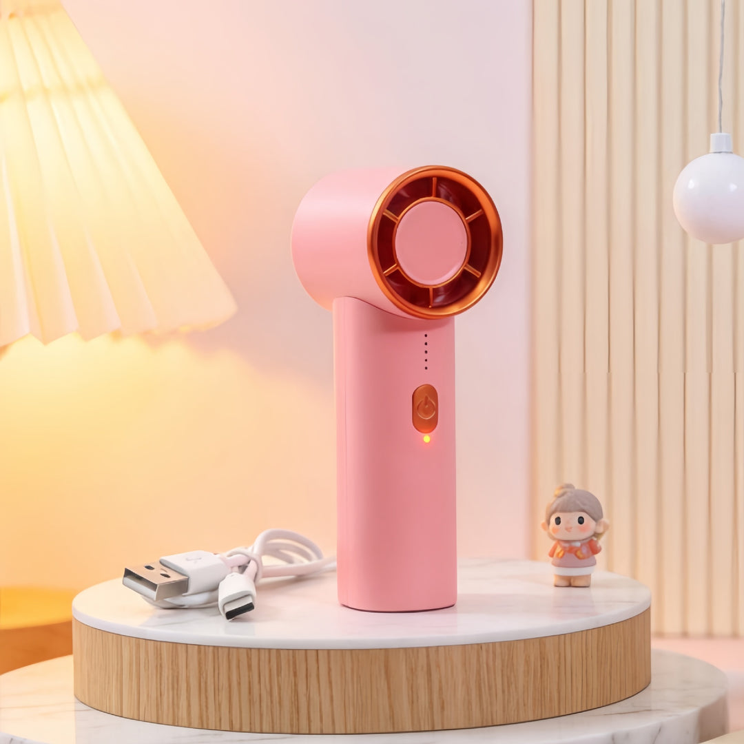 Dame bærbar mini-vifte med ergonomisk design Skanto