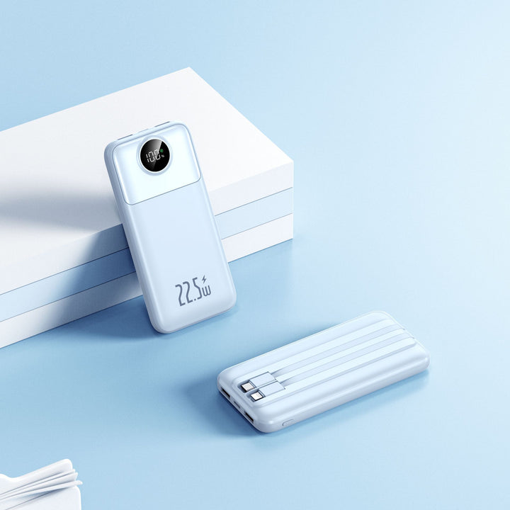 Powerbank med ekstremt rask ladeteknologi og LED-display Skanto
