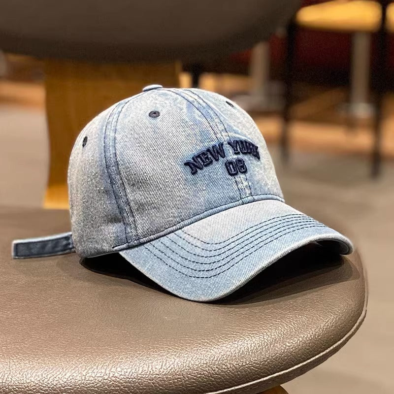 Kvinne Vintage-inspirert Denim Baseball Caps Skanto