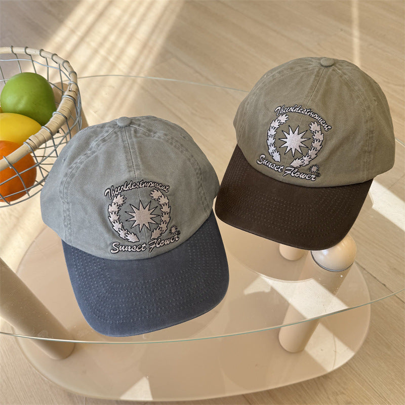 Kvinners Brodert Bomull Baseballcap Skanto 1783922608