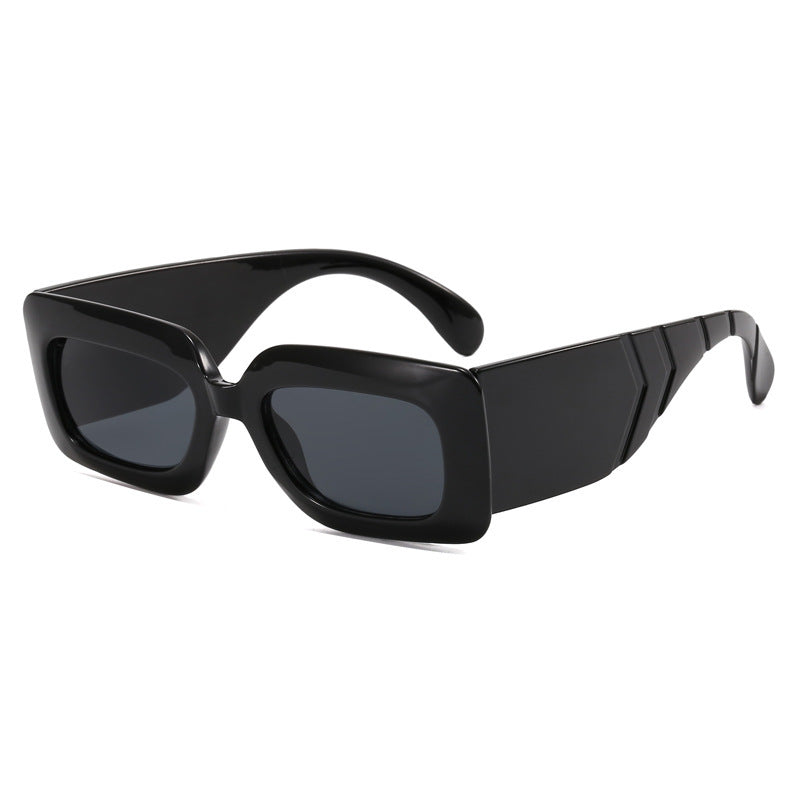 Dame oversized solbriller i moteriktig slangekinn-look Skanto