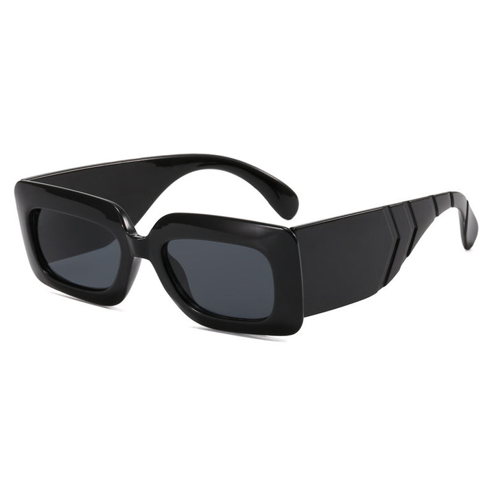 Dame oversized solbriller i moteriktig slangekinn-look Skanto