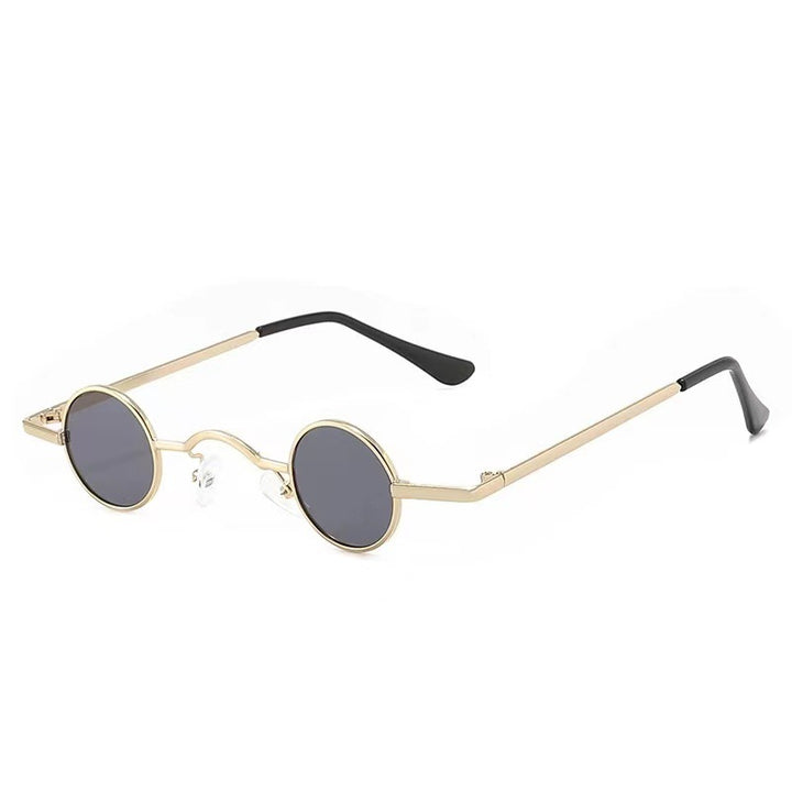 Dame Runde solbrille i vintage-stil Skanto
