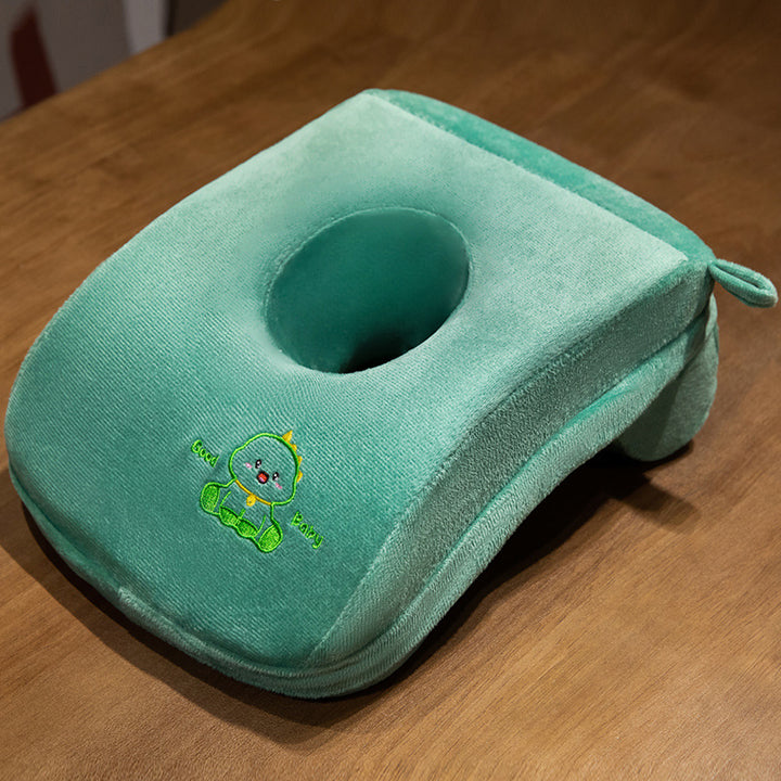 Plüsch nakkestøttepute med ergonomisk utsparing Skanto