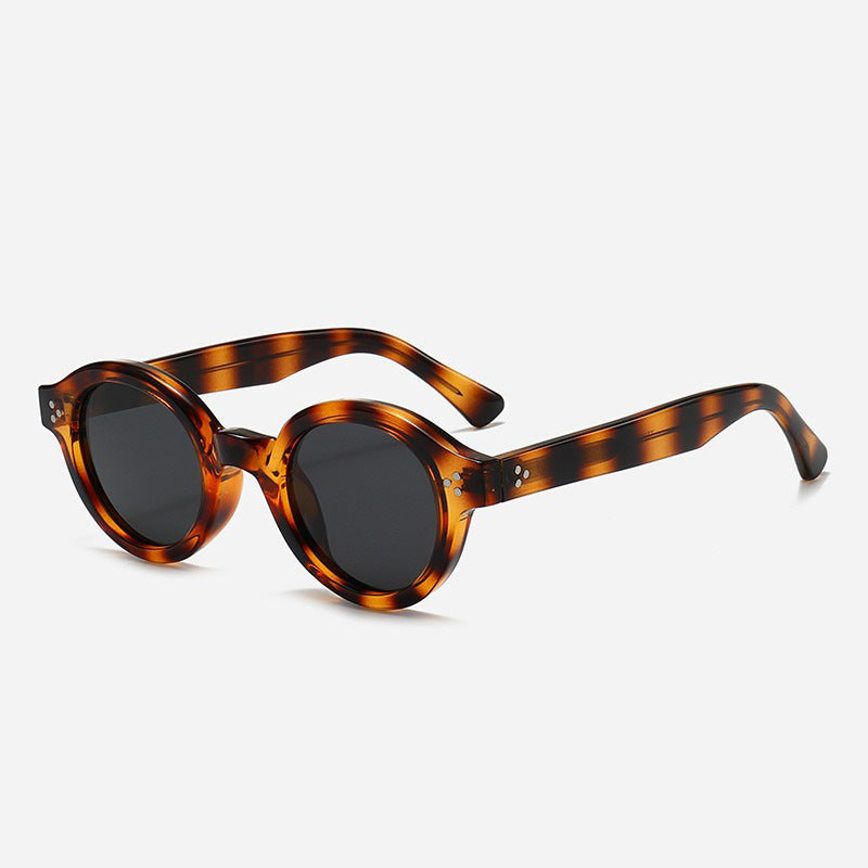 Damer Modisk Rund-solbrille med stilige detaljer Skanto