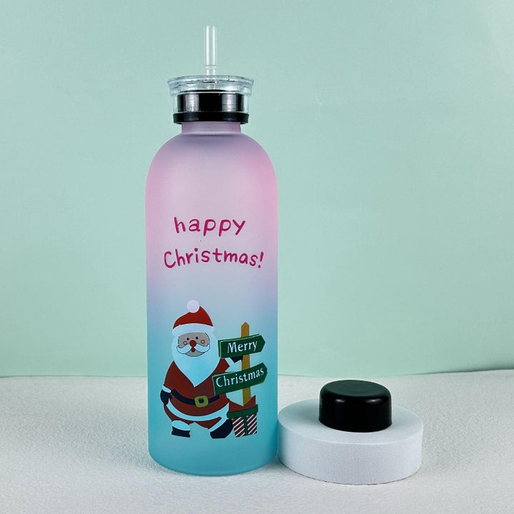 Damen Motiverende Drikkeflaske med glad Juledesign Skanto