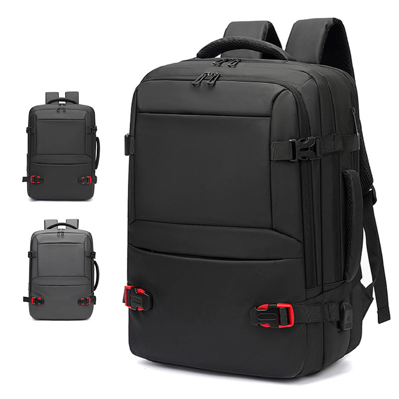 Multi-Funksjonell Laptop-Ryggsekk med Vannavvisende Design og Ergonomiske Bæreremmer Skanto