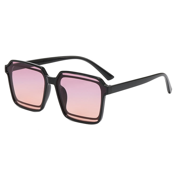 Dame elegant firkantet solbrille med robust ramme Skanto