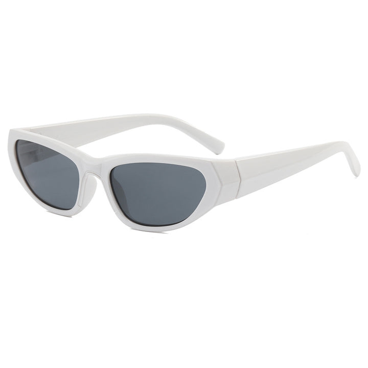 Dame moteriktig solbrille med speilbelagte glass Skanto