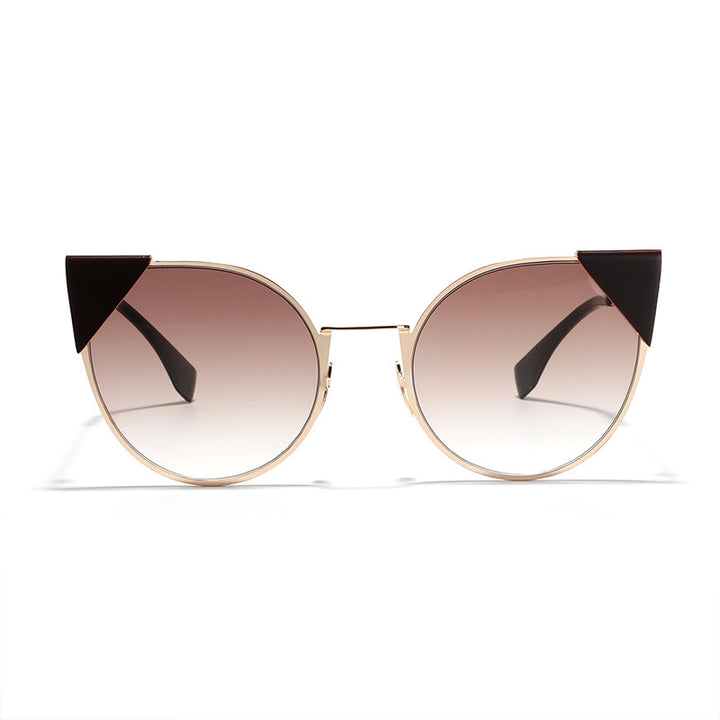Dame moter Cat-Eye solbriller med stilige aksenter Skanto
