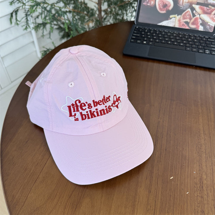 Kvinners bomull baseballcaps med motivasjons sitat Skanto