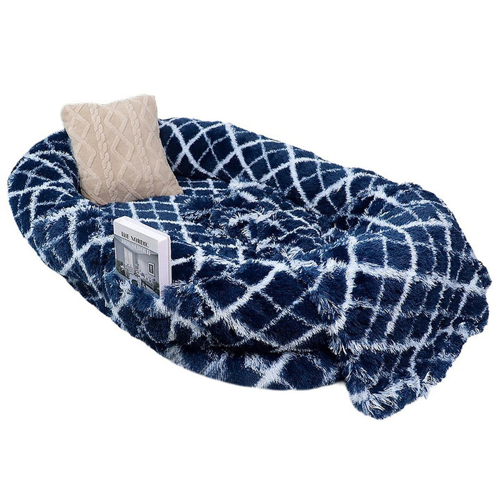 Plush Faus Fur Teppe Hundefläge