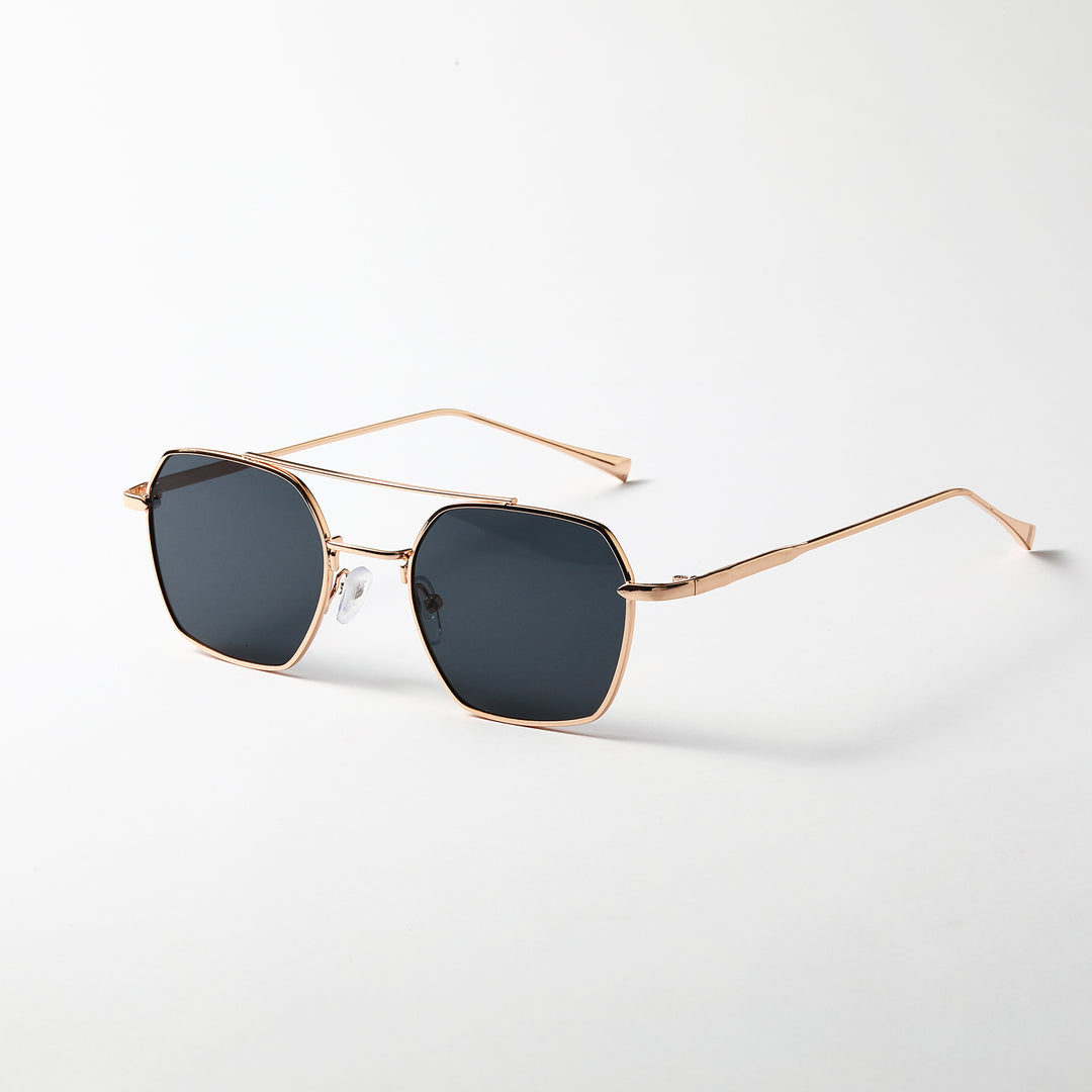 Dame filigrane solbriller med elegant polygonal ramme Skanto