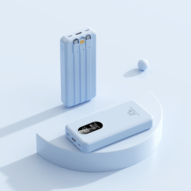 kompakt powerbank med integrert multifunksjonsladestatus Skanto