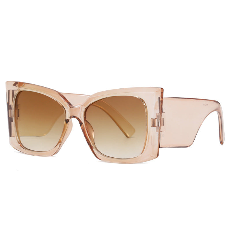 Damer moteriktig oversized solbrille med geometrisk ramme Skanto