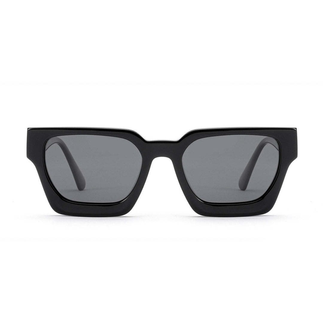 Dame firkantet solbrille med innovativ ram og polariserte glass Skanto