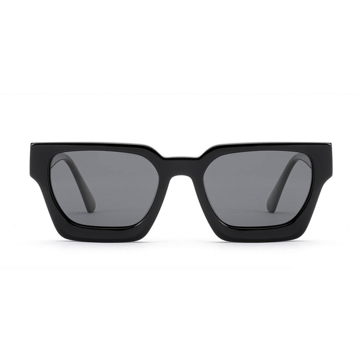 Dame firkantet solbrille med innovativ ram og polariserte glass Skanto