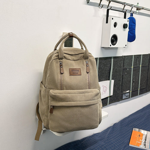 Cordfløyel Skole Ryggsekk