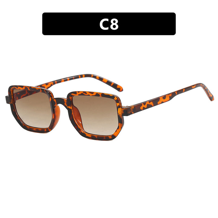 Dame geometrisk solbrille med moderne ramme og beskyttende glass Skanto