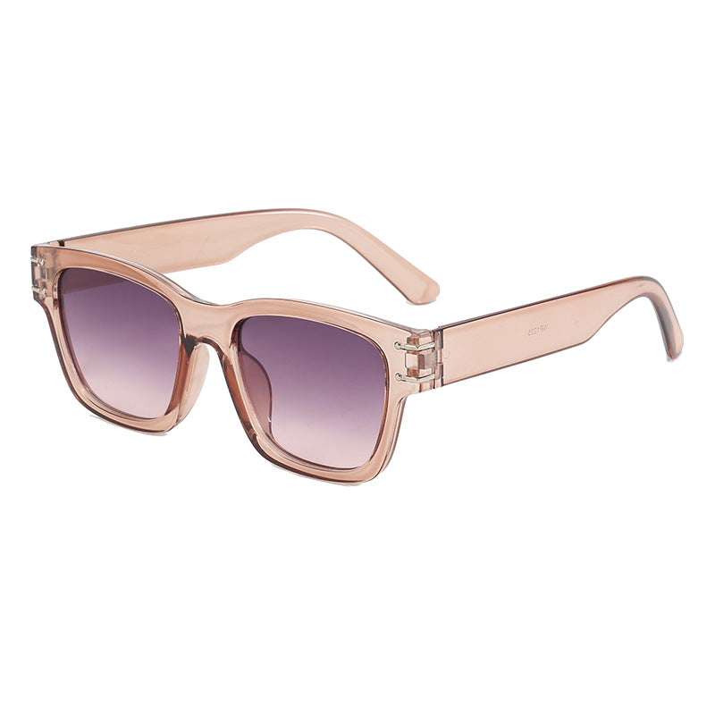 Dame moteriktig oversized solbrille med holdbar plastinnfatning Skanto