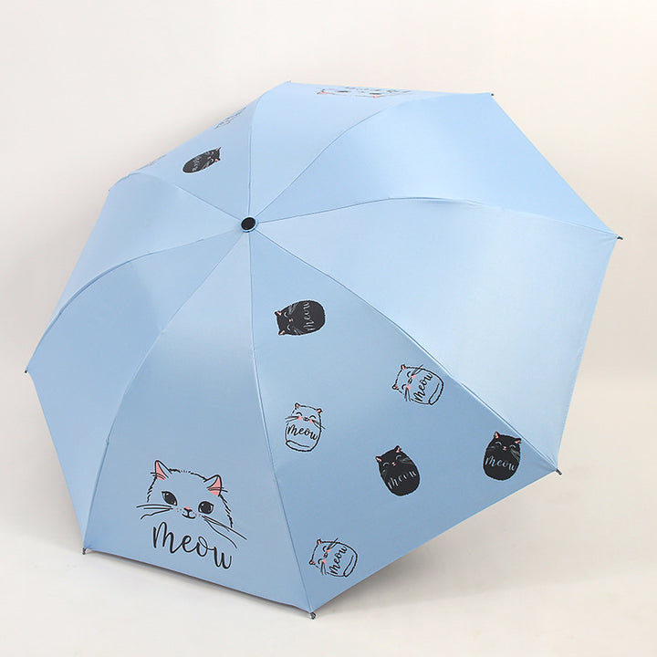 Dameparaply med leken kattedesign Skanto