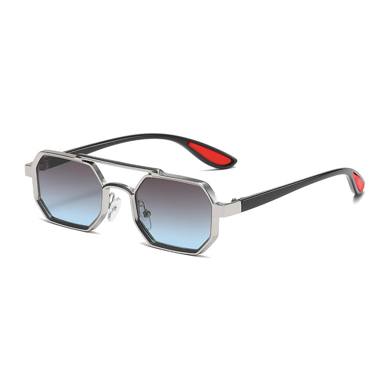 Damer moteriktig designer-solbrille med eksklusiv åttkantet ramme Skanto