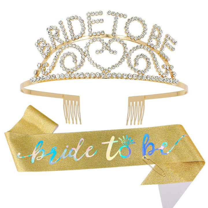 Dame Glitrende Tiara med Hjerte Motiver Skanto