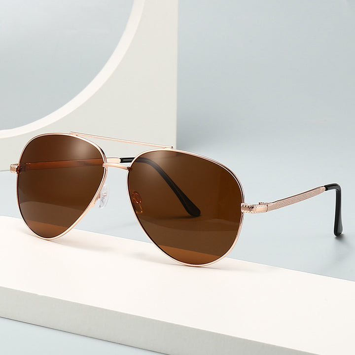 Herre elegant retro-pilot solbrille Skanto