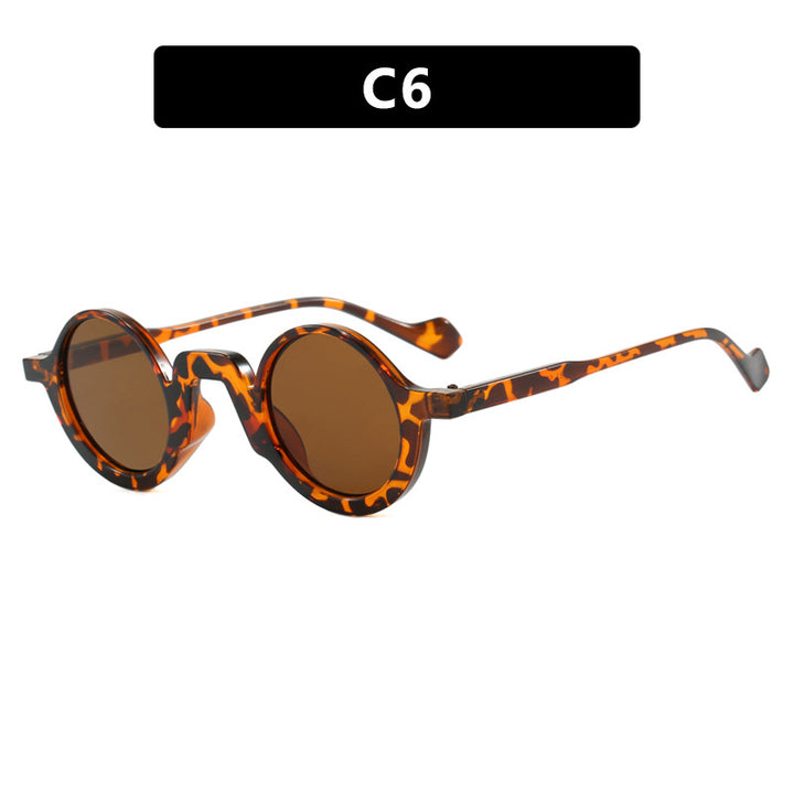 Damer rund solbrille med innovativ design og UV-beskyttelse Skanto