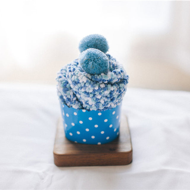 Skanto | Komfortabel Gave Pom Pom Cupcake Sokker
