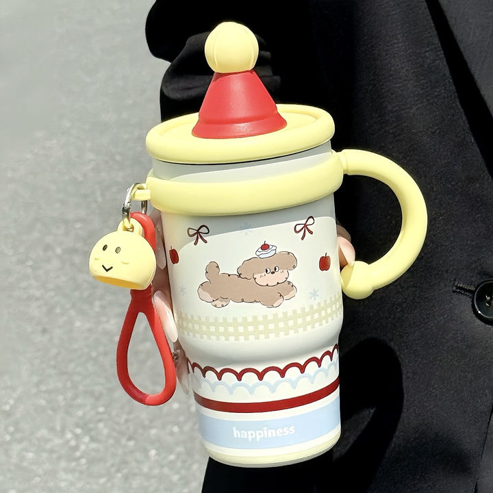 Damer lekne drikkebeger med integrert silikonlokk Skanto