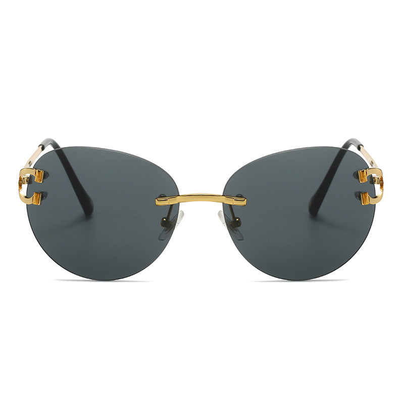 Damer elegant Cat-Eye solbriller med gullsenter og UV-beskyttelse Skanto