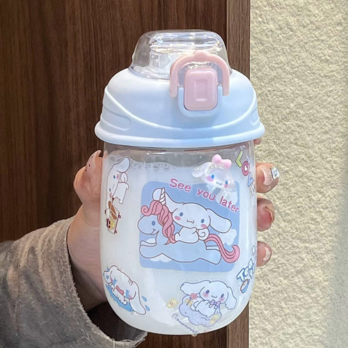 Damen verspielte Trinkflasche mit einzigartigem Sicherheitsverschluss Skanto
