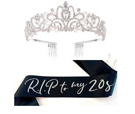 Damer glamorøse tiara med elegant design og stabile hårkammene Skanto