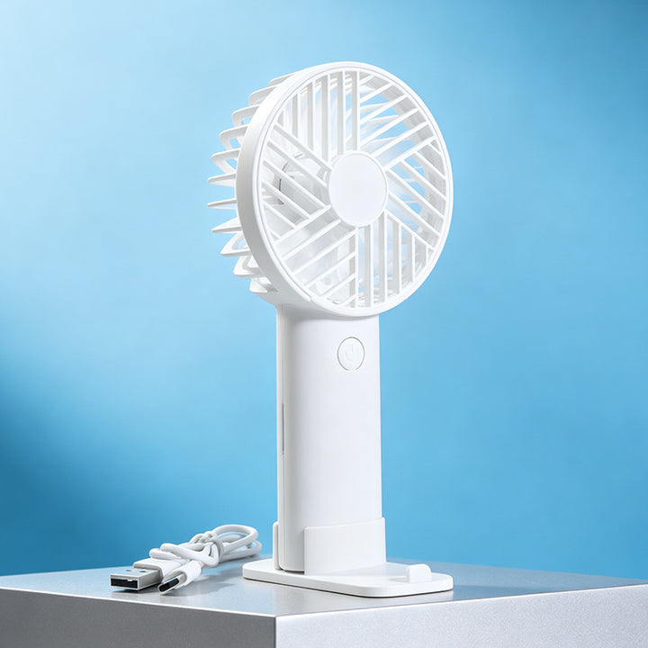 Dame bærbar USB Mini-håndvifte med fleksibel neigemechanisme Skanto