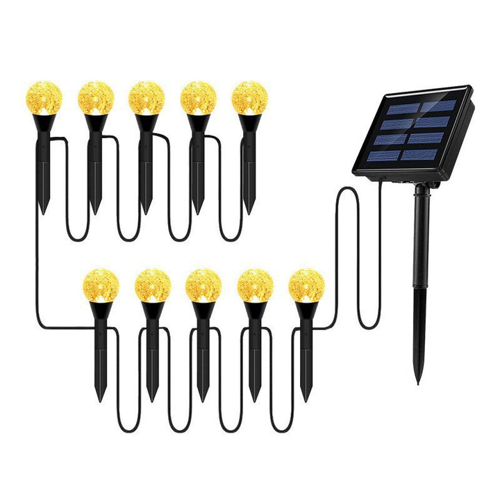 Crescent Moon Solar Garden Stake Lights Skanto