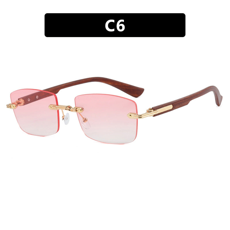 Dame kvadratisk solbrille med trefram og gradientlinser Skanto