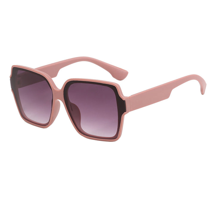Dame kvadratisk solbrille med unik, stilfull ramme Skanto