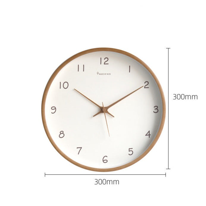 Skanto | TimberClock - Solid tre analog klokke