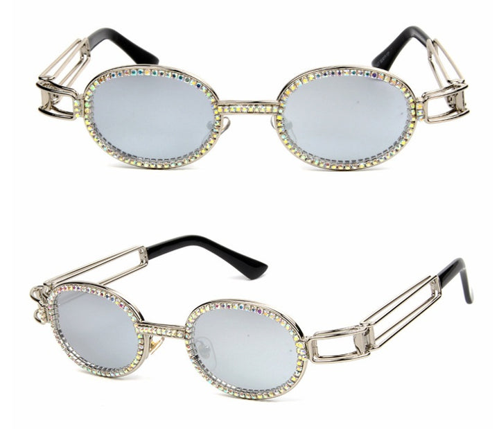 Dame feminin Designer-solbrille med ekstravagant ramme Skanto