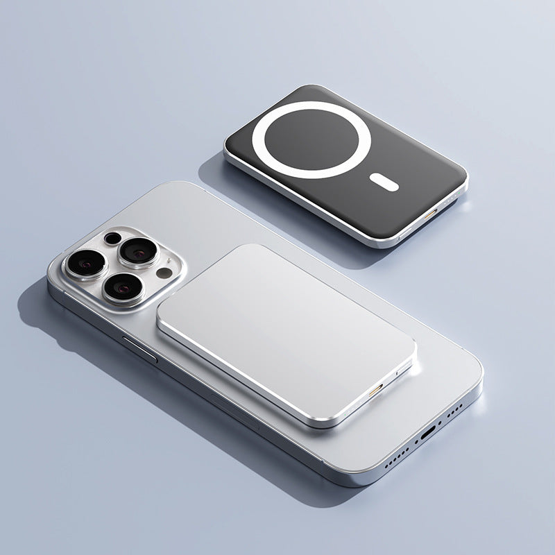 Magnetisk Powerbank med hurtigladende Qi-funksjon Skanto