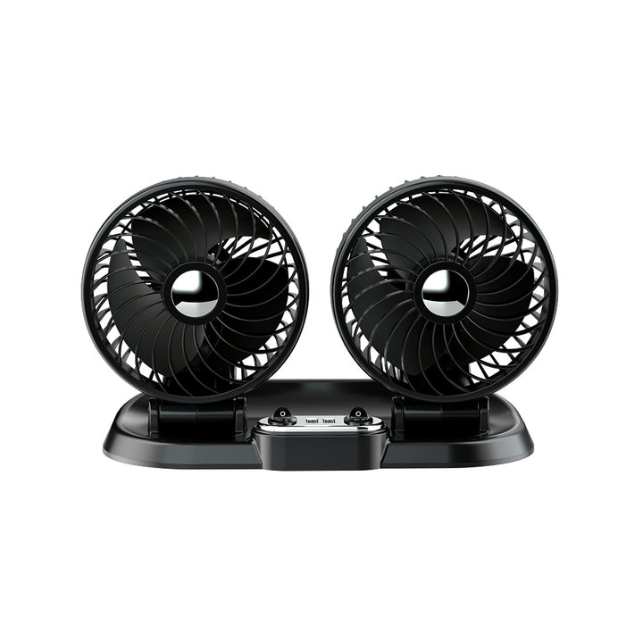 Dual-Head Bærbar Bil Ventilasjonsvifte Skanto