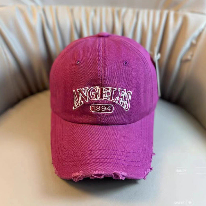 Kvinnens Slitt Vintage-Stil Justerbar Baseballcaps Skanto