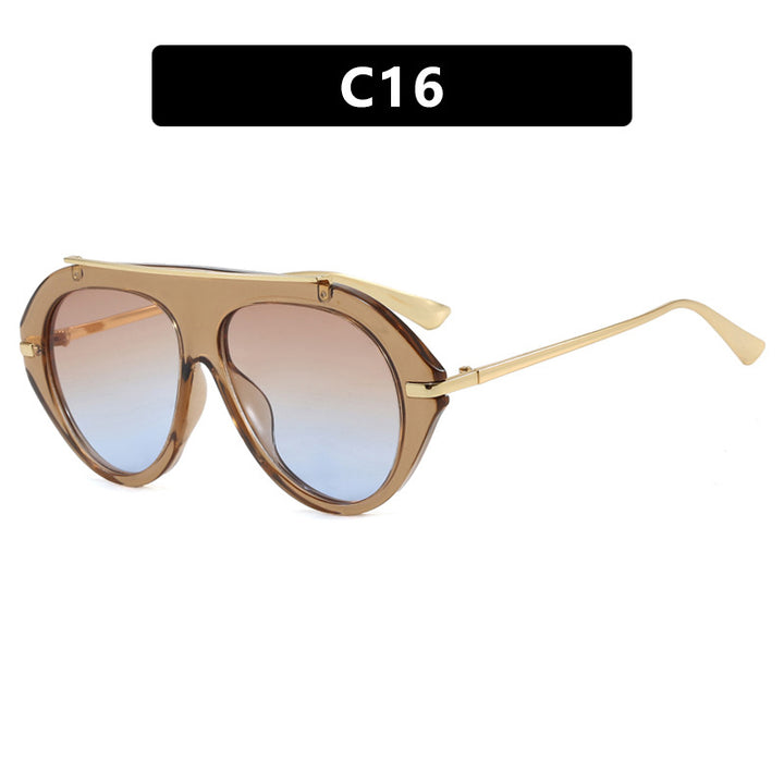 Dame solbrille i elegant heksagon-design Skanto