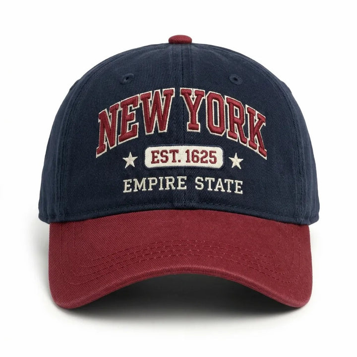 Dame sporty og stilige caps med New York broderi Skanto